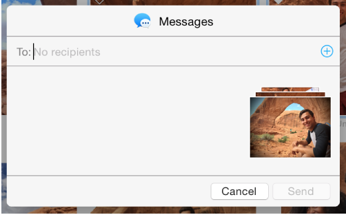 Dialog with Message options