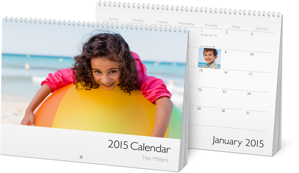 Printed and bound calendars