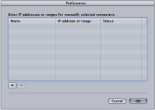 Figure. Apple Qadministrator wide area network preferences window.