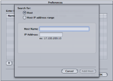 Figure. Apple Qadministrator wide area network preferences window.